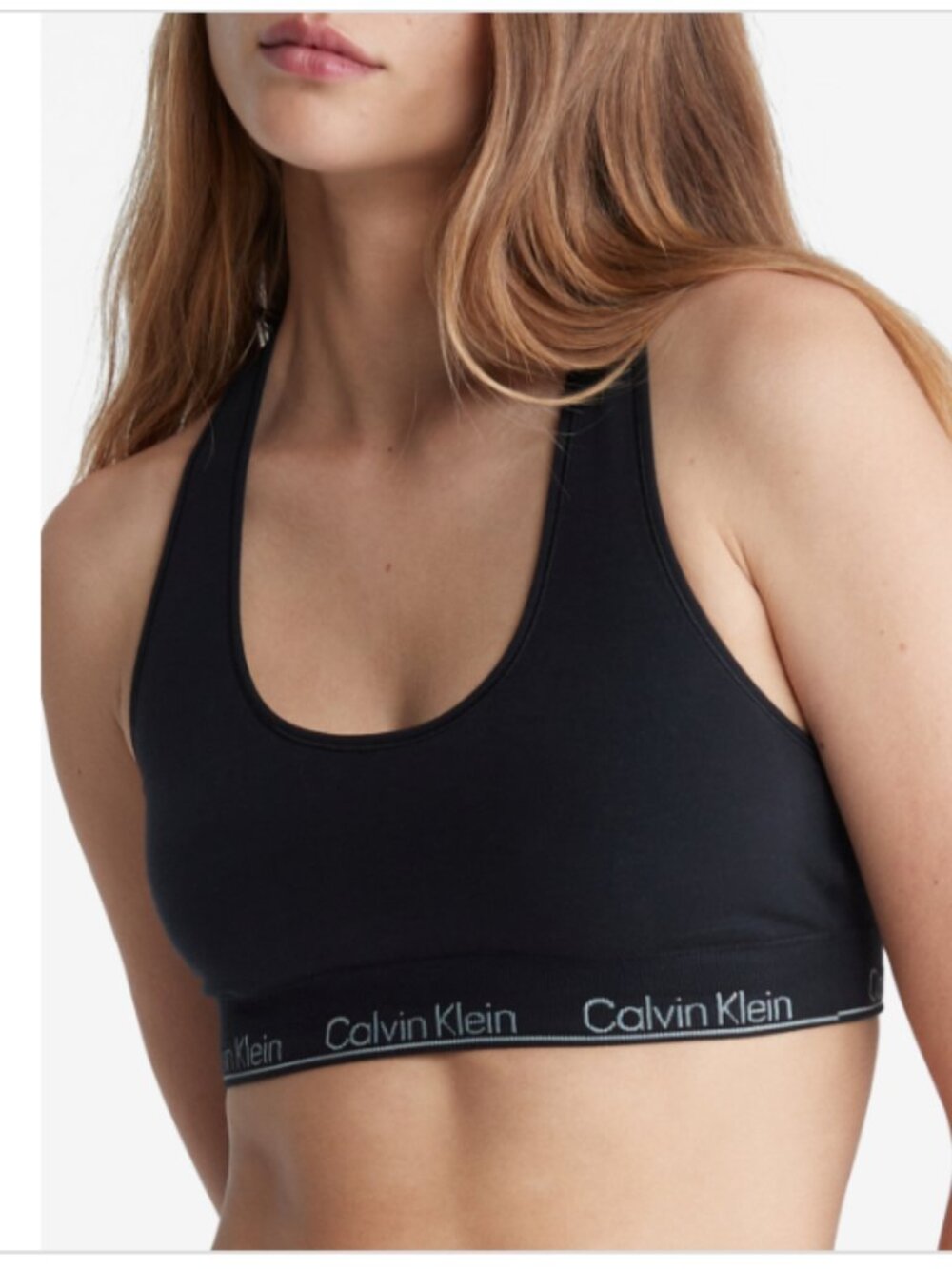 Calvin Klein Modern Seamless Naturals Lightly Lined Bralette Black Size S 1605